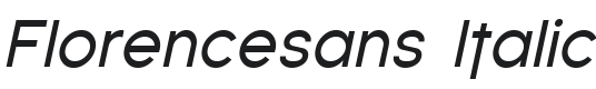 Florencesans Italic Font Preview
