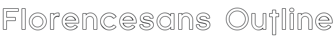 Florencesans Outline Font Preview