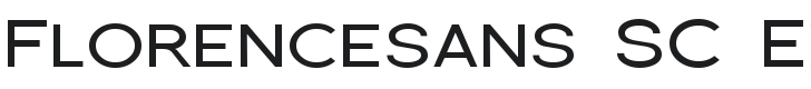 Florencesans SC Exp Font Preview