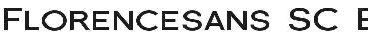 Florencesans SC Exp Bold Font Preview
