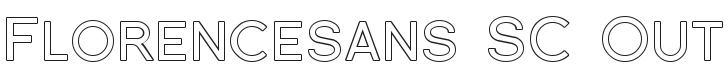 Florencesans SC Outline Font Preview