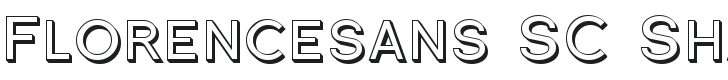 Florencesans SC Shaded Font Preview