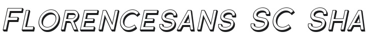 Florencesans SC Shaded Italic Font Preview