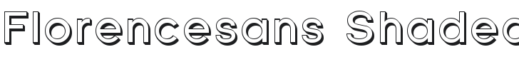 Florencesans Shaded Font Preview