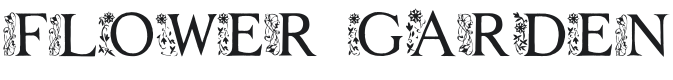 FLOWER GARDEN Font Preview