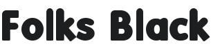 Folks Black Font Preview