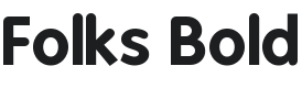 Folks Bold Font Preview