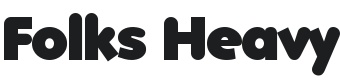 Folks Heavy Font Preview