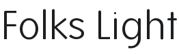 Folks Light Font Preview