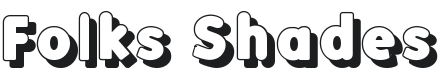 Folks Shades Font Preview