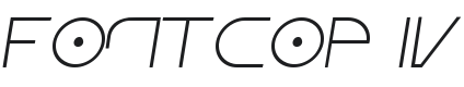 Fontcop IV Font Preview