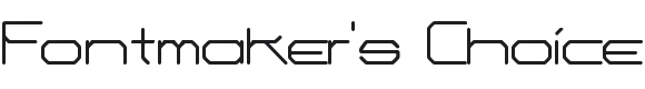 Fontmaker's Choice Font Preview