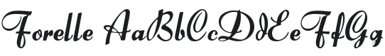 Forelle Font Preview