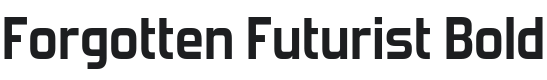 Forgotten Futurist Bold Font Preview