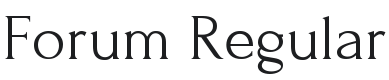 Forum Font Preview