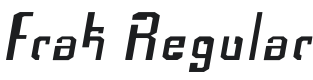 Frak Font Preview