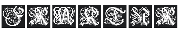 Fraktur Initials 07 Font Preview