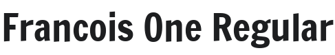 Francois One Font Preview
