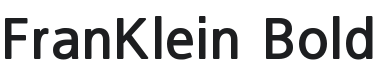 FranKlein Bold Font Preview