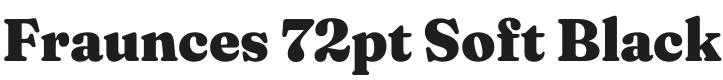 Fraunces 72pt Soft Black Font Preview