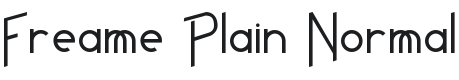 Freame Font Preview