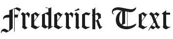 FrederickText Font Preview