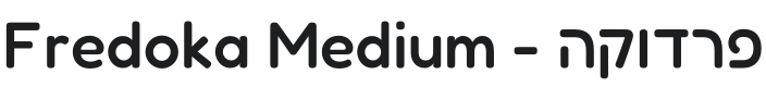 Fredoka Medium Font Preview