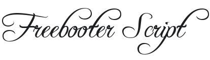 Freebooter Script Font Preview