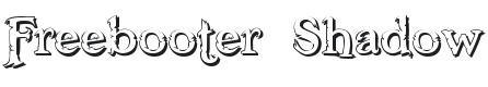 Freebooter Shadow Font Preview