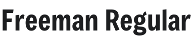 Freeman Font Preview