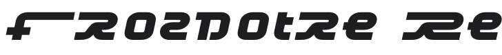 Frozdotre Font Preview