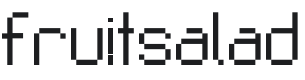 Fruitsalad Font Preview