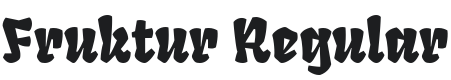 Fruktur Font Preview