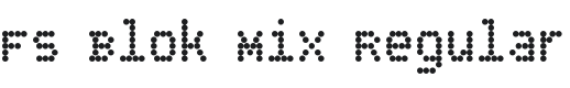 FS Blok Mix Regular Font Preview