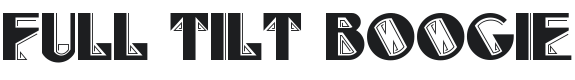Full Tilt Boogie Font Preview