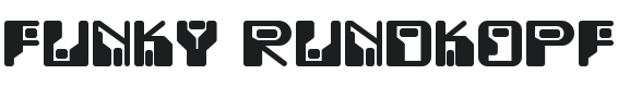 Funky Rundkopf NF Font Preview