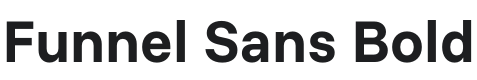 Funnel Sans Bold Font Preview