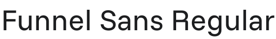 Funnel Sans Font Preview