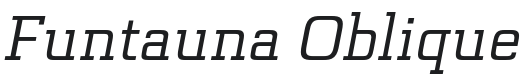 Funtauna Oblique Font Preview
