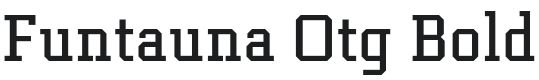 Funtauna Otg Bold Font Preview