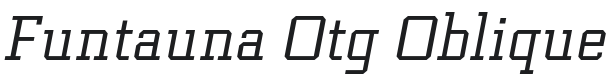Funtauna Otg Oblique Font Preview