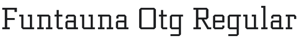 Funtauna Otg Regular Font Preview