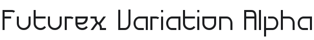Futurex Variation Alpha Font Preview