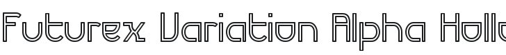 Futurex Variation Alpha Hollow Font Preview