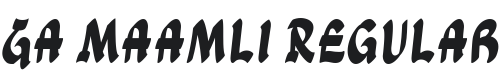 Ga Maamli Font Preview