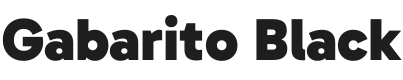 Gabarito Black Font Preview