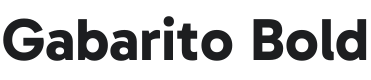 Gabarito Bold Font Preview