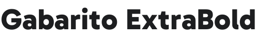 Gabarito ExtraBold Font Preview