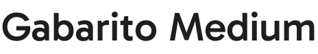 Gabarito Medium Font Preview