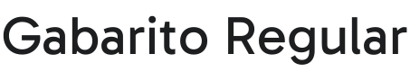 Gabarito Font Preview